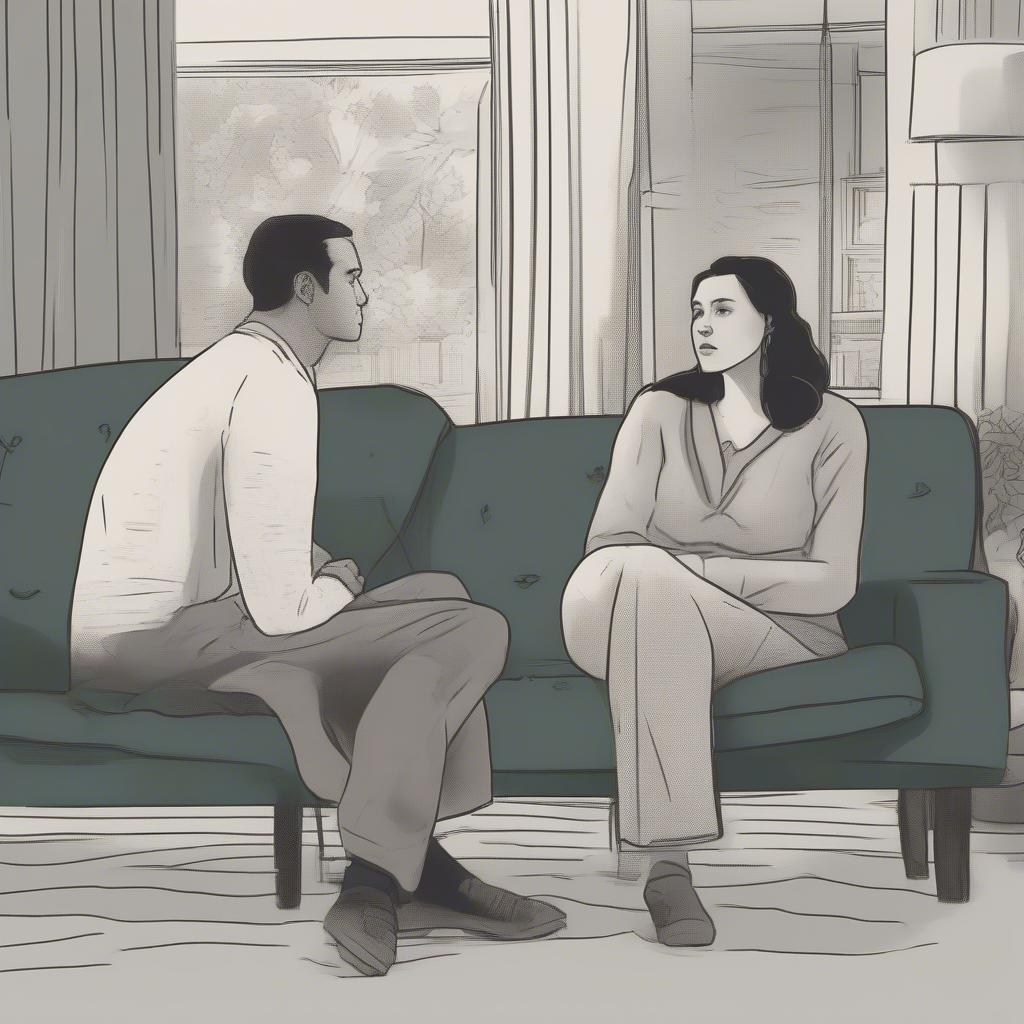 Couple Discussing Relationship Insecurities