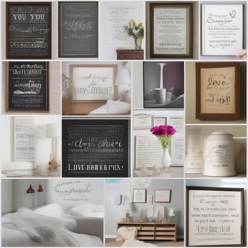 Romantic Bedroom Quote Cling Ideas