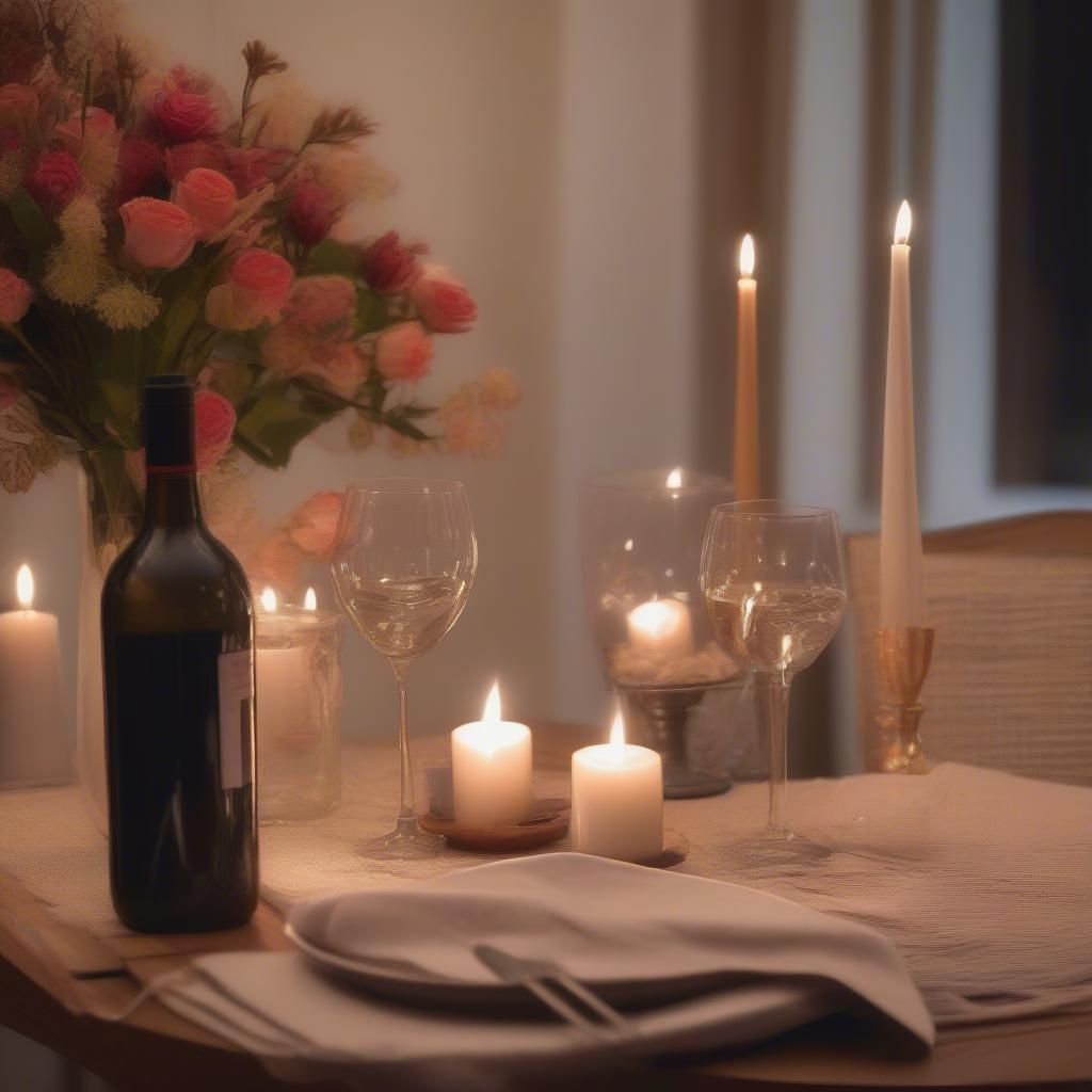 Romantic Dinner with Candlelight