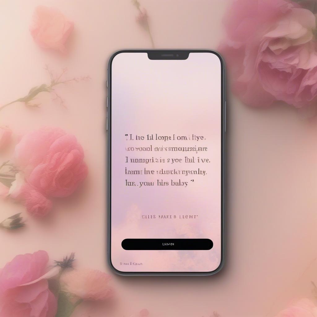 Romantic Love Quote Wallpaper for Phone