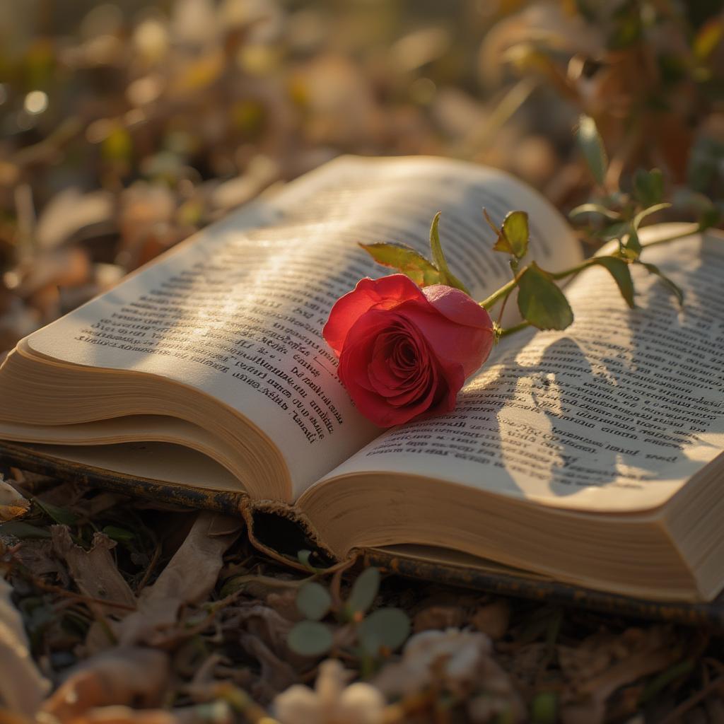 Open Bible Showing Scripture about Love