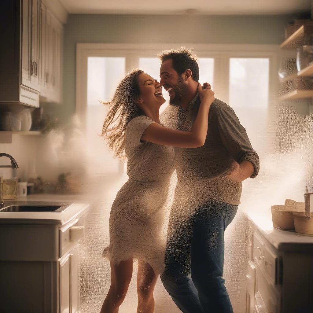 Couple Dancing in the Kitchen