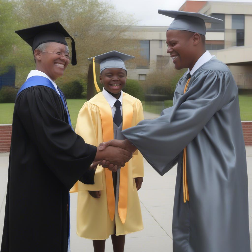 Proud Parents at Son's Graduation