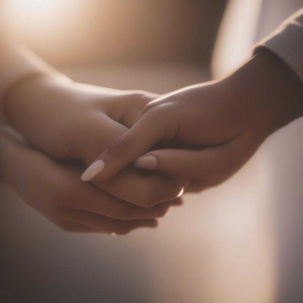 Couple Holding Hands, Embracing Connection