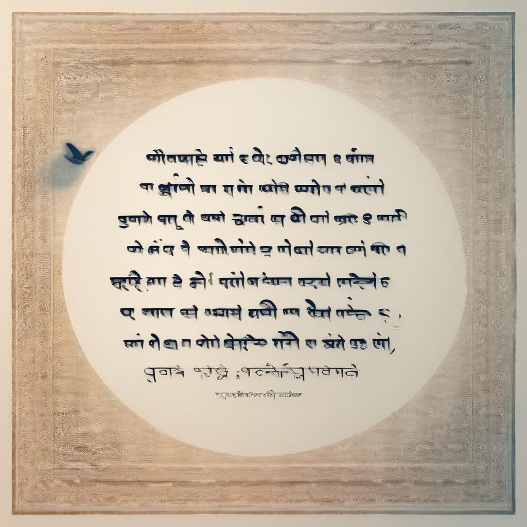 Calligraphic representation of Rabindranath Tagore's Bengali love quotes translated into English.