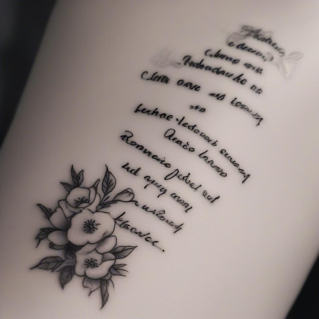 Tattoo Quotes for a Lost Loved One