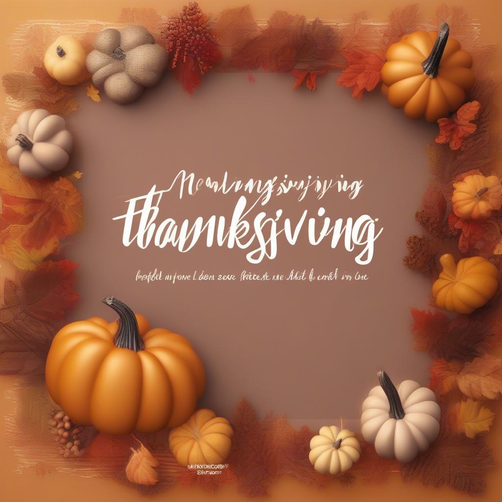 Thanksgiving Social Media Post with Love Quotes