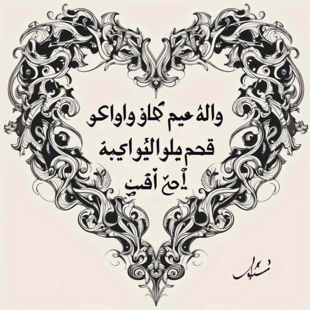 Beautiful Urdu calligraphy depicting love quotes