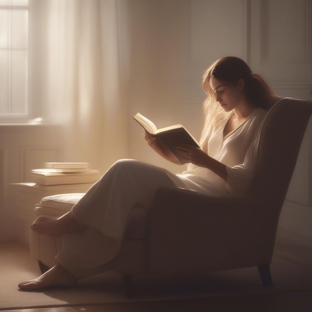 Woman Reading a Book