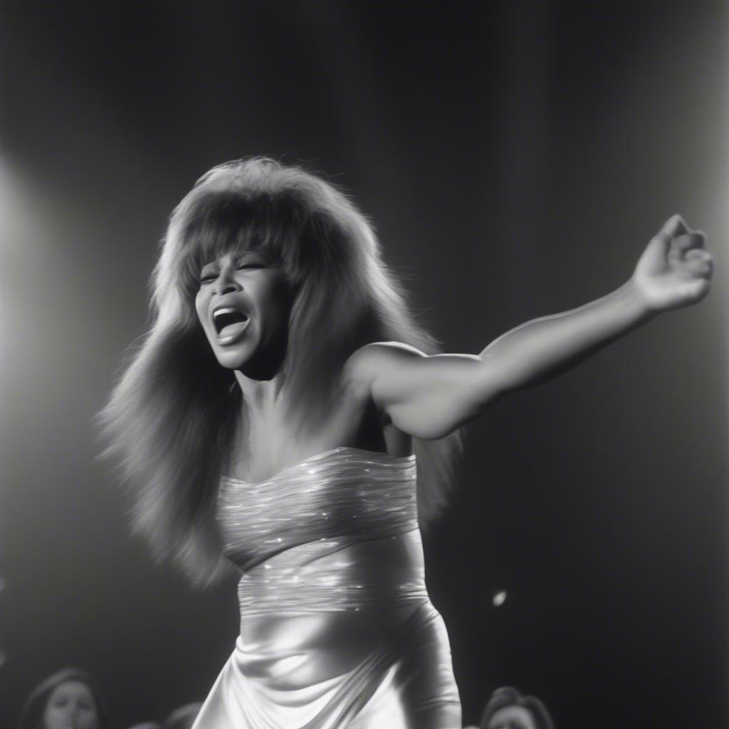 Tina Turner Singing "What's Love Got to Do with It"