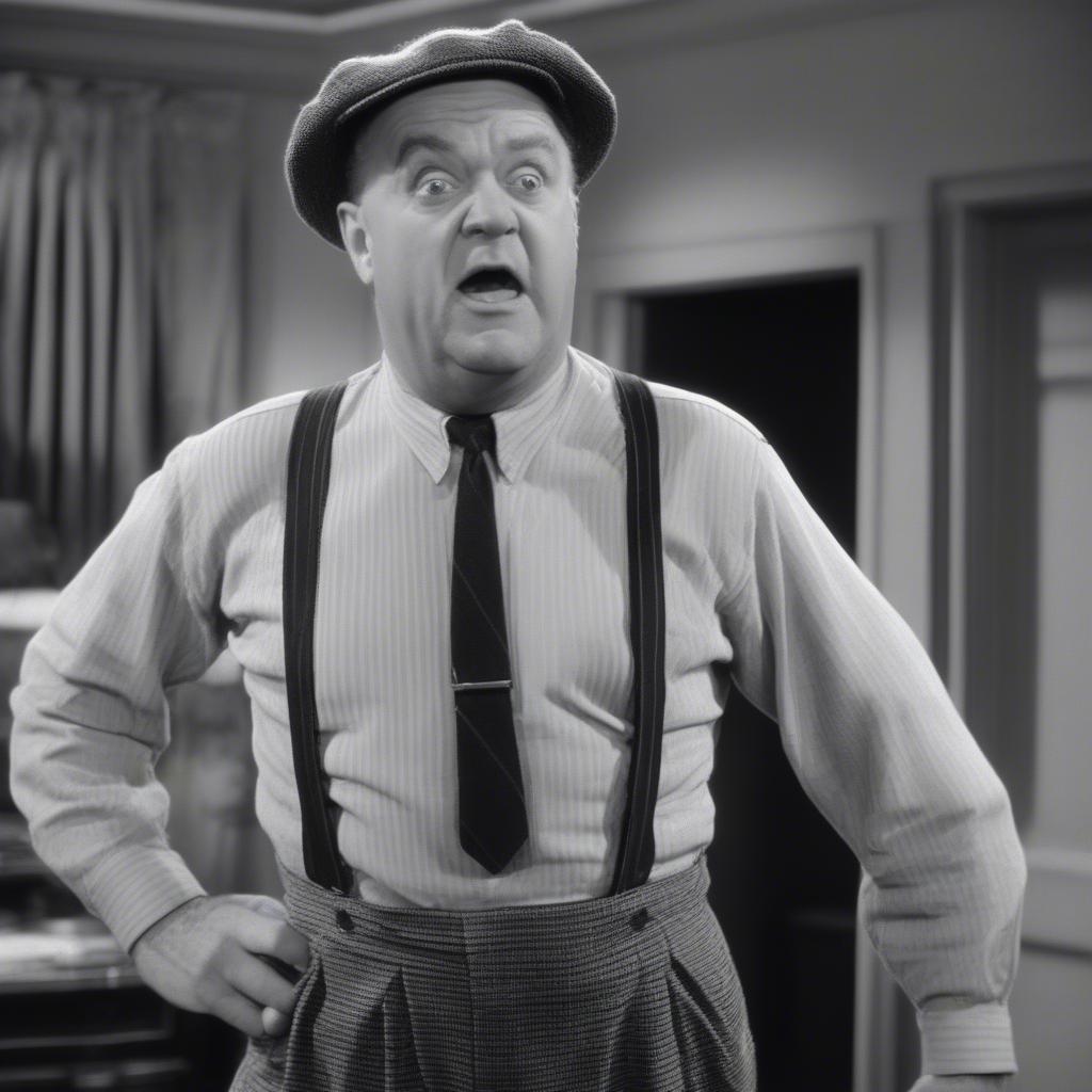 William Frawley portraying Fred Mertz in I Love Lucy