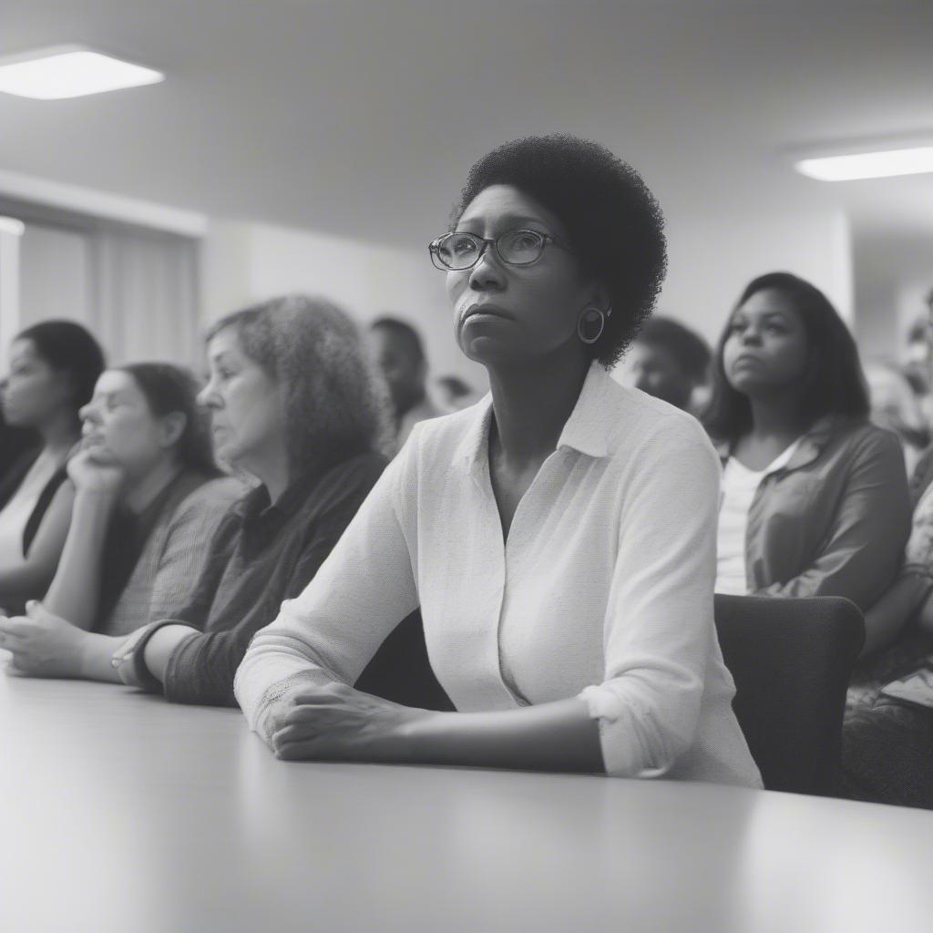 Woman Attending Support Group