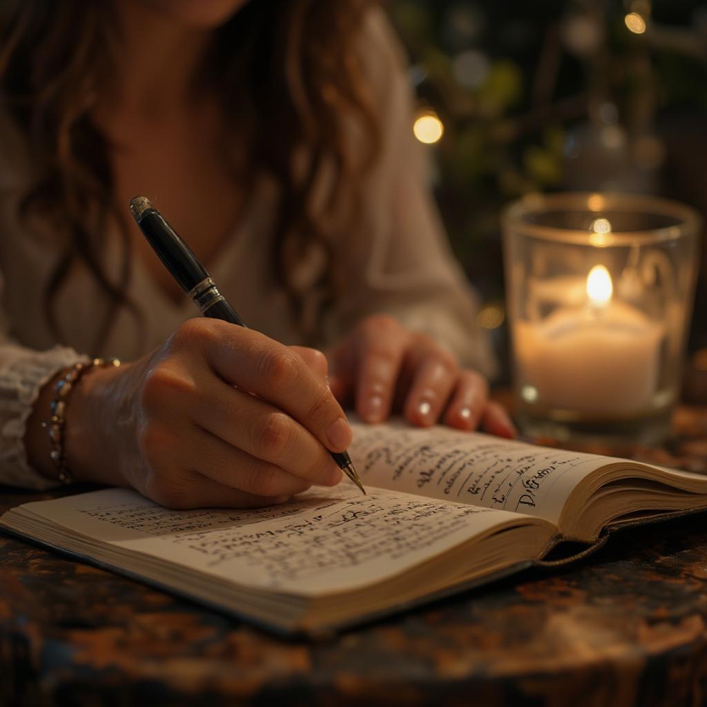 Writing a Love Letter by Candlelight