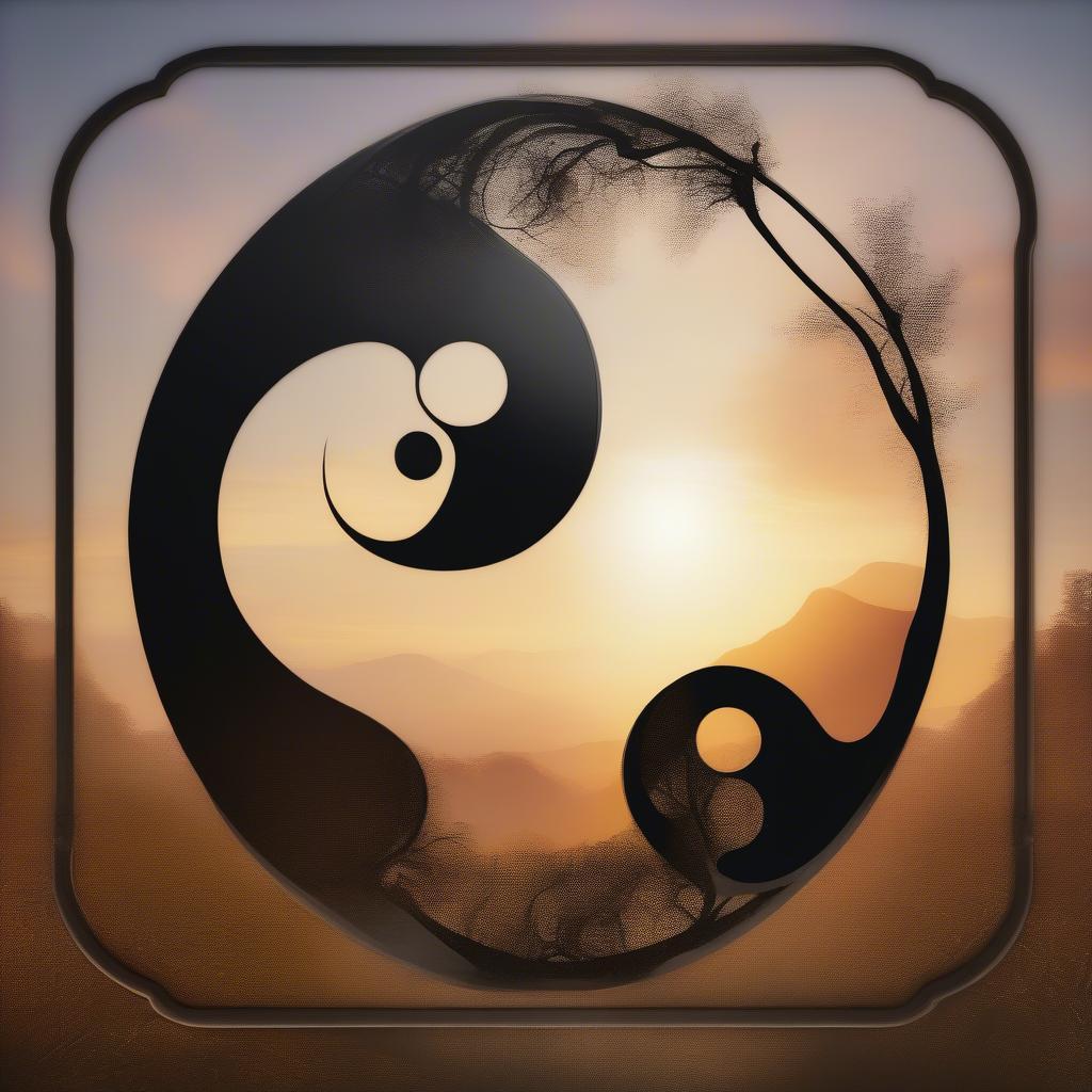 Yin Yang Love Quote Representing Balance