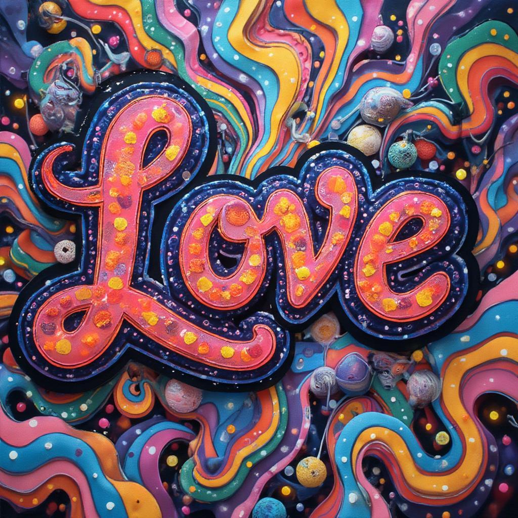 Psychedelic Love Poster