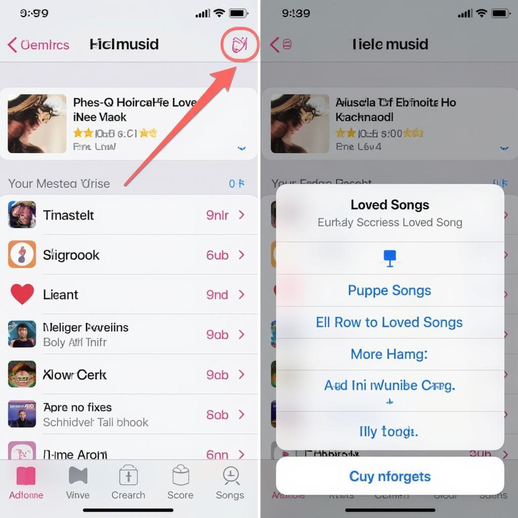 Adding Songs to Loved Playlist on Apple Music