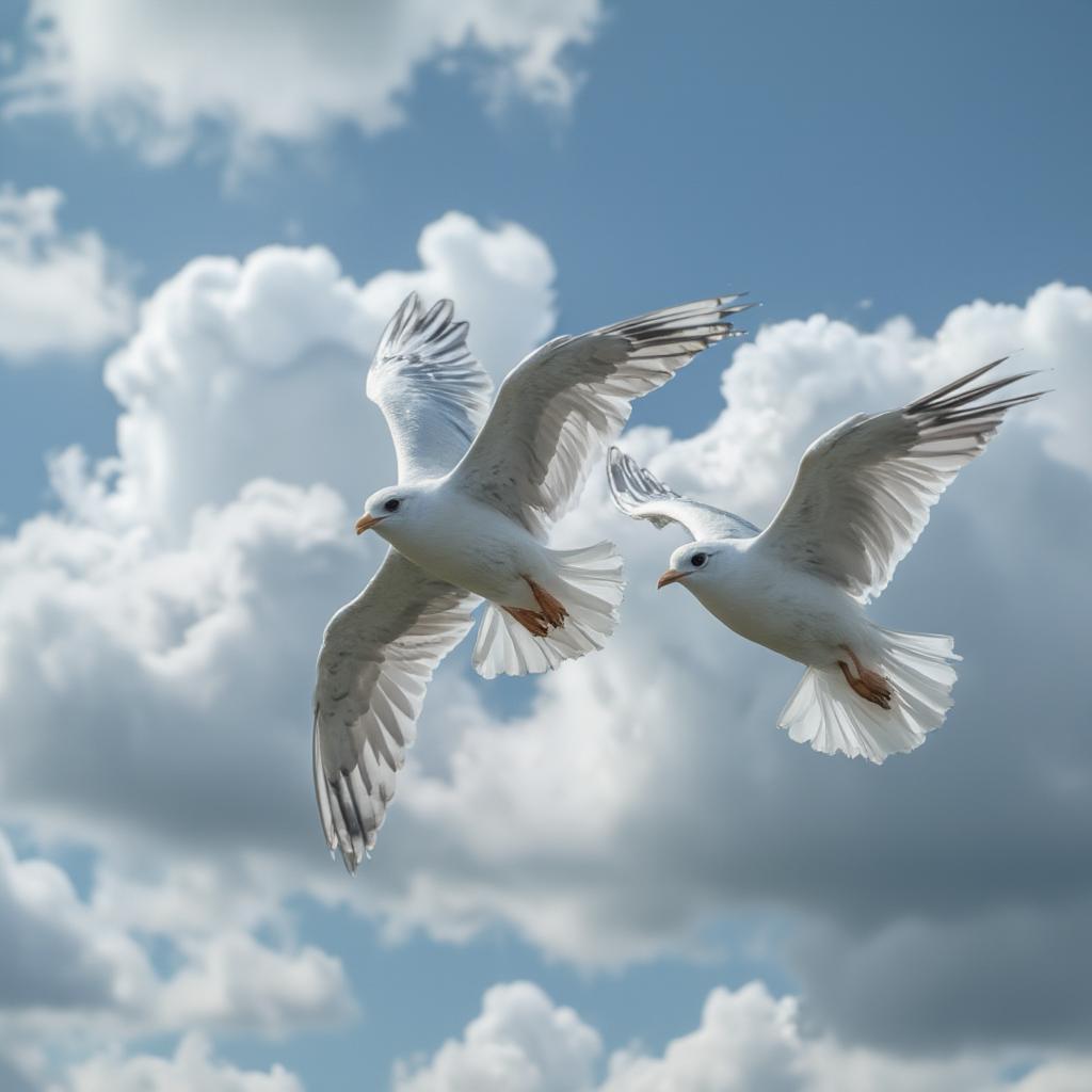 Birds Flying Together: Air Love Quotes