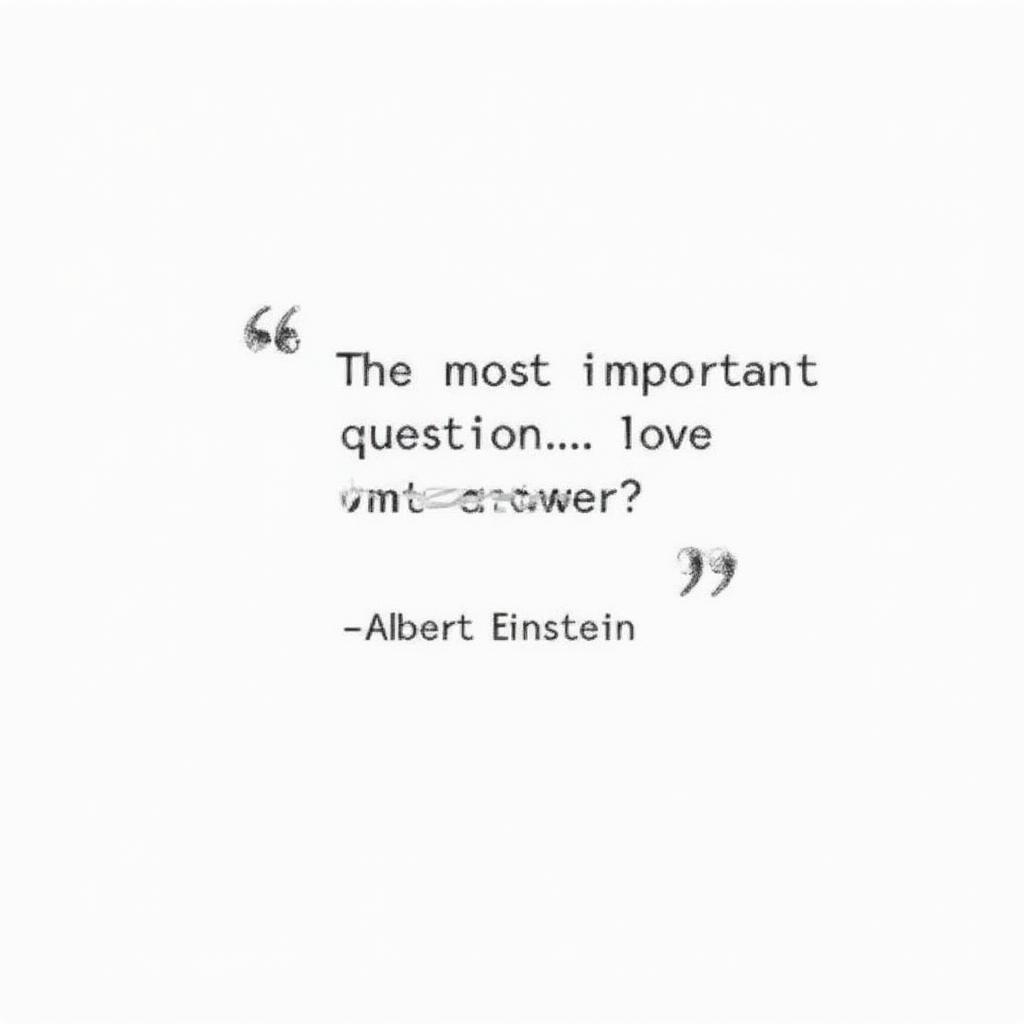 Albert Einstein: Love is the Answer