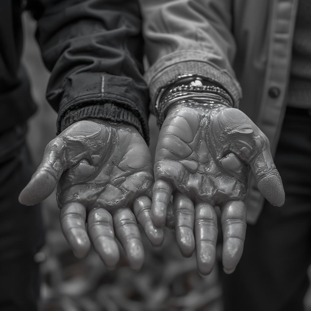 Elderly couple holding hands, symbolizing lifelong love.