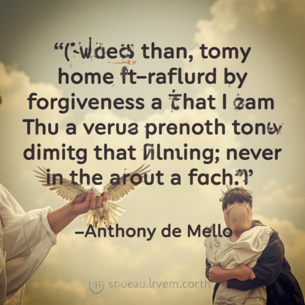 Anthony de Mello Quote on Forgiveness