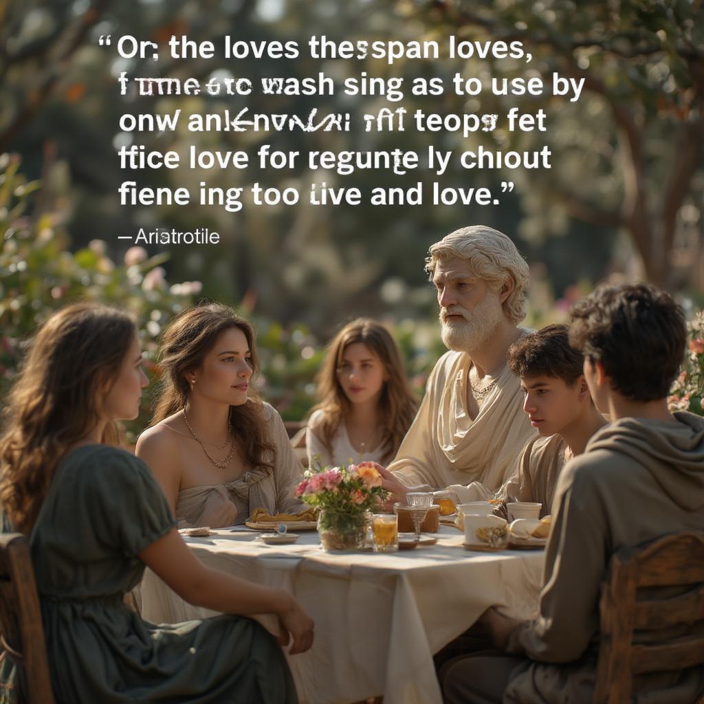 Aristotle Discussing Friendship and Love