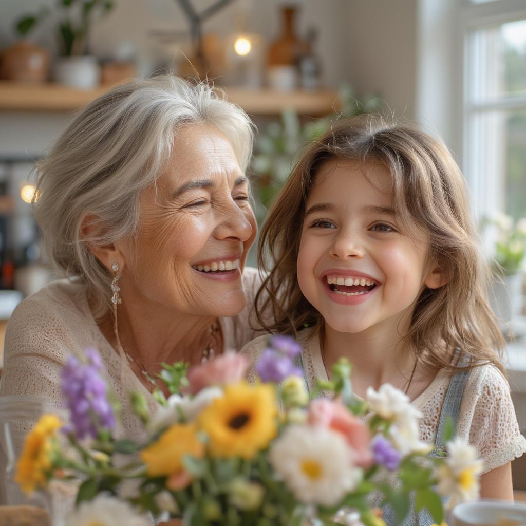 Aunt and Niece Sharing Laughter