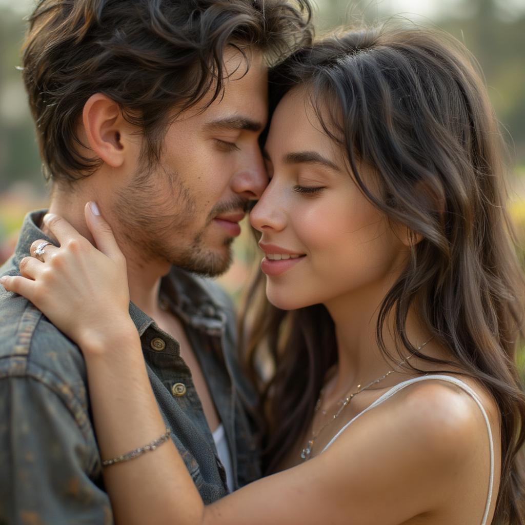 Couple hugging, embodying the sentiment of being with someone you love