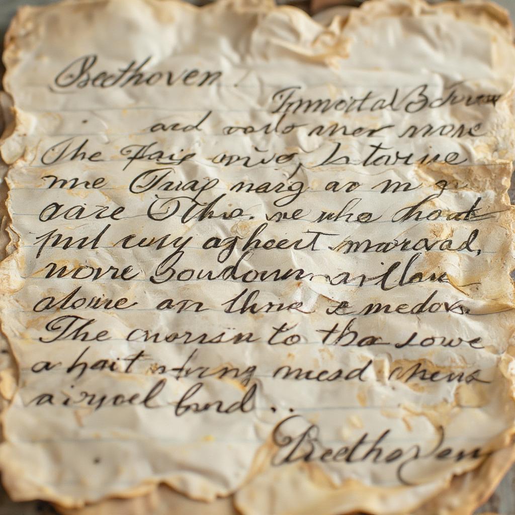 Beethoven's Immortal Beloved Letter