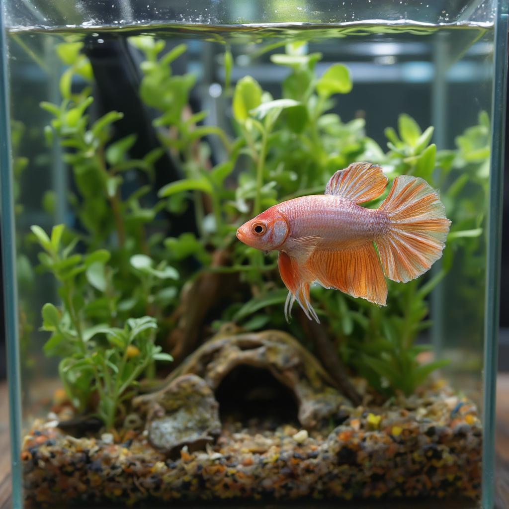 Betta Fish in a Planted Tank