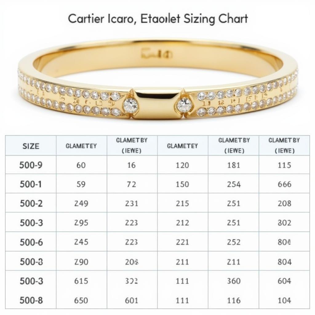 Cartier Love Bracelet Sizing Chart