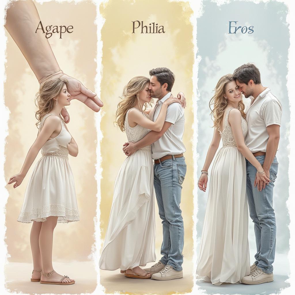 Representing Agape, Philia, and Eros