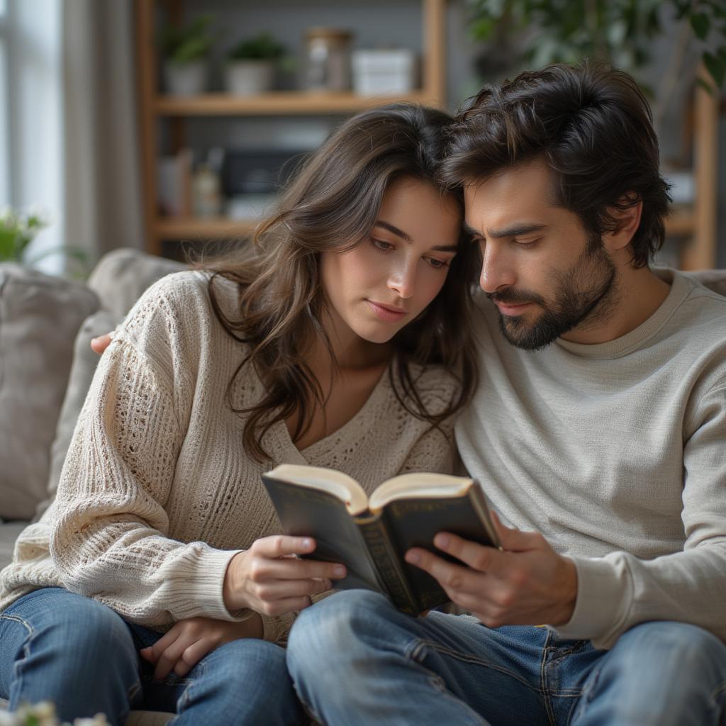 Couple Reading Bible Together