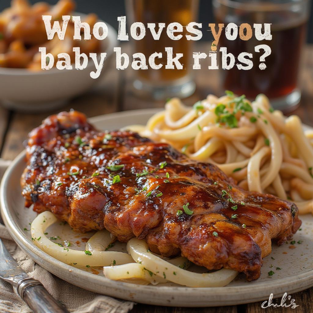 Chili's Baby Back Ribs Advertisement