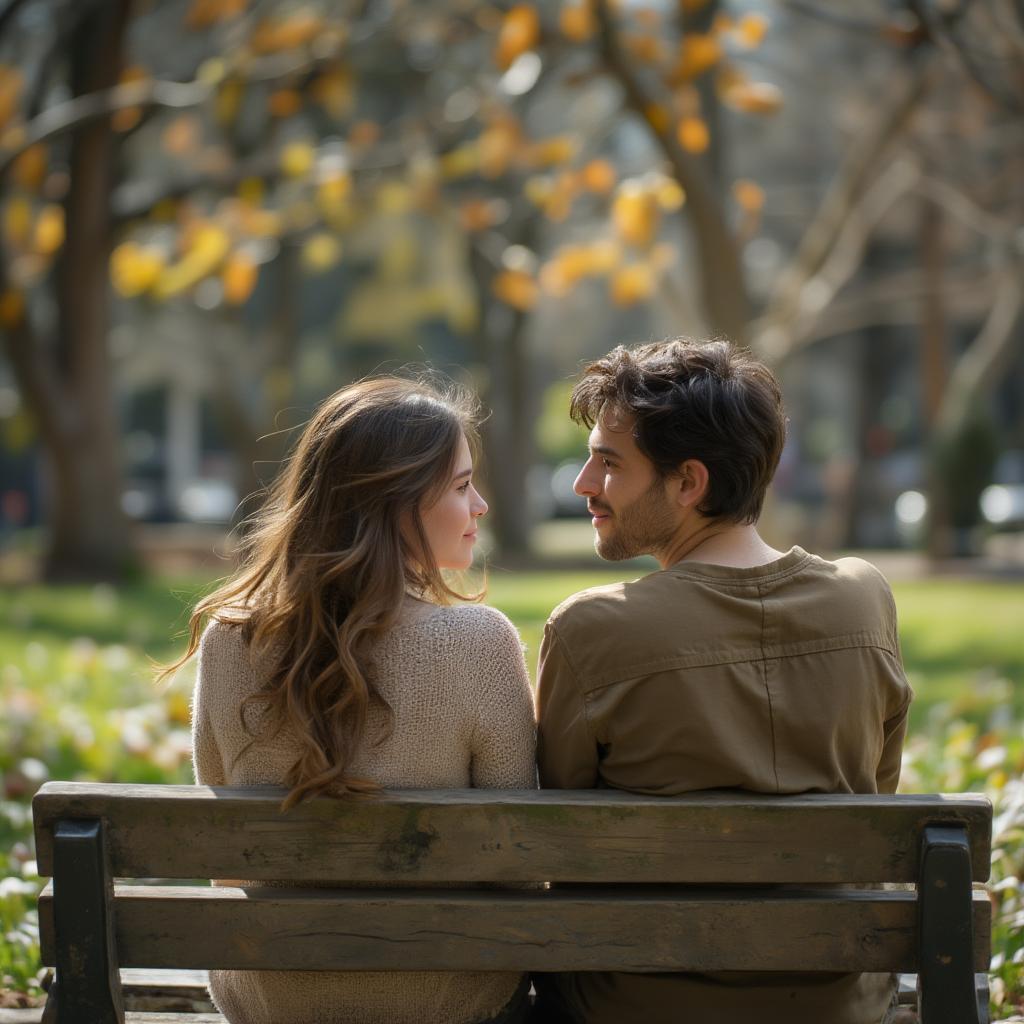 Couple Talking Openly, Communication in Love