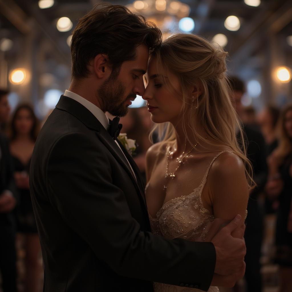 Couple Dancing on Their Romantic Anniversary