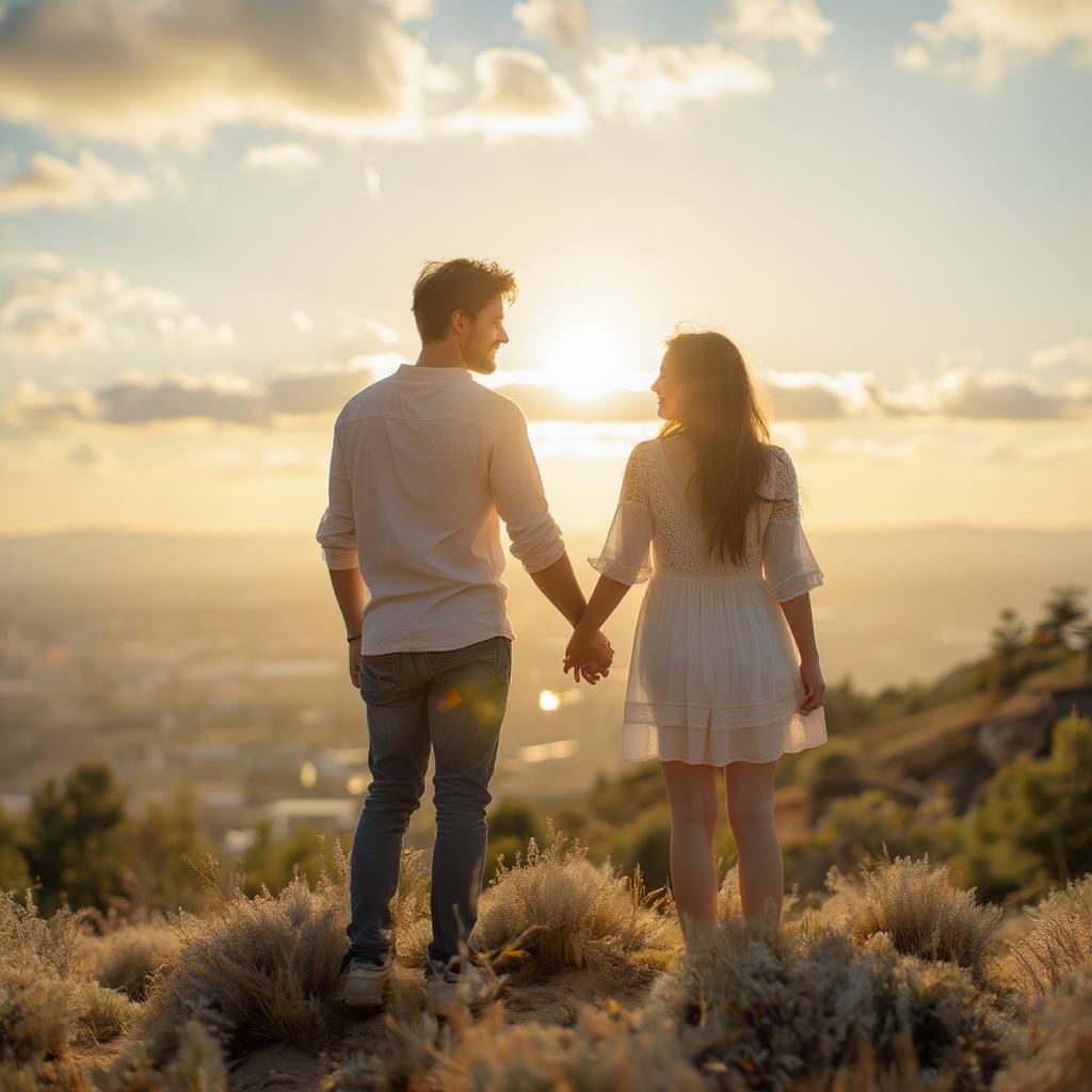 Couple Embracing Love's Journey