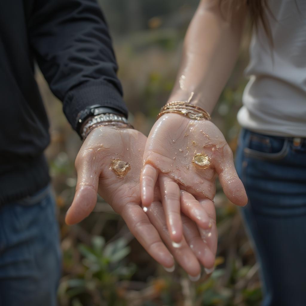 Couple Holding Hands Symbolizing Love and Trust