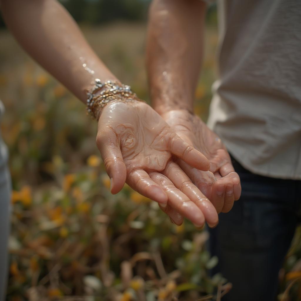 Couple holding hands, symbolizing overcoming fear in love.