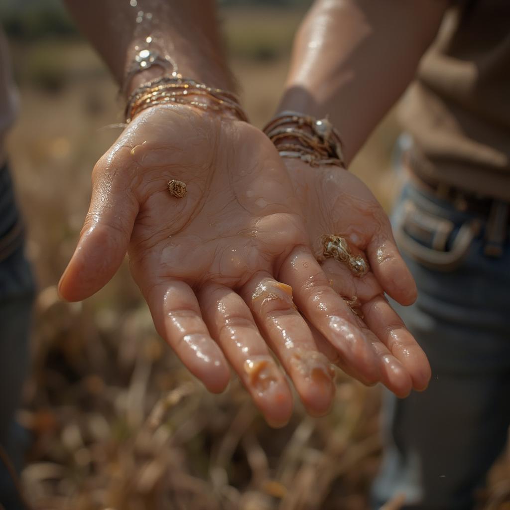 A couple holding hands, symbolizing support and love.