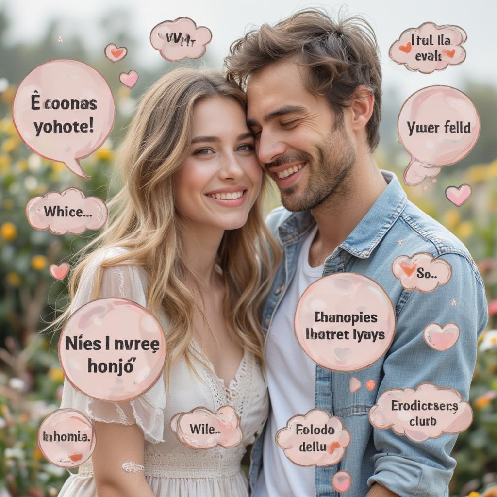 Couple Laughing and Using Funny Spanish Phrases