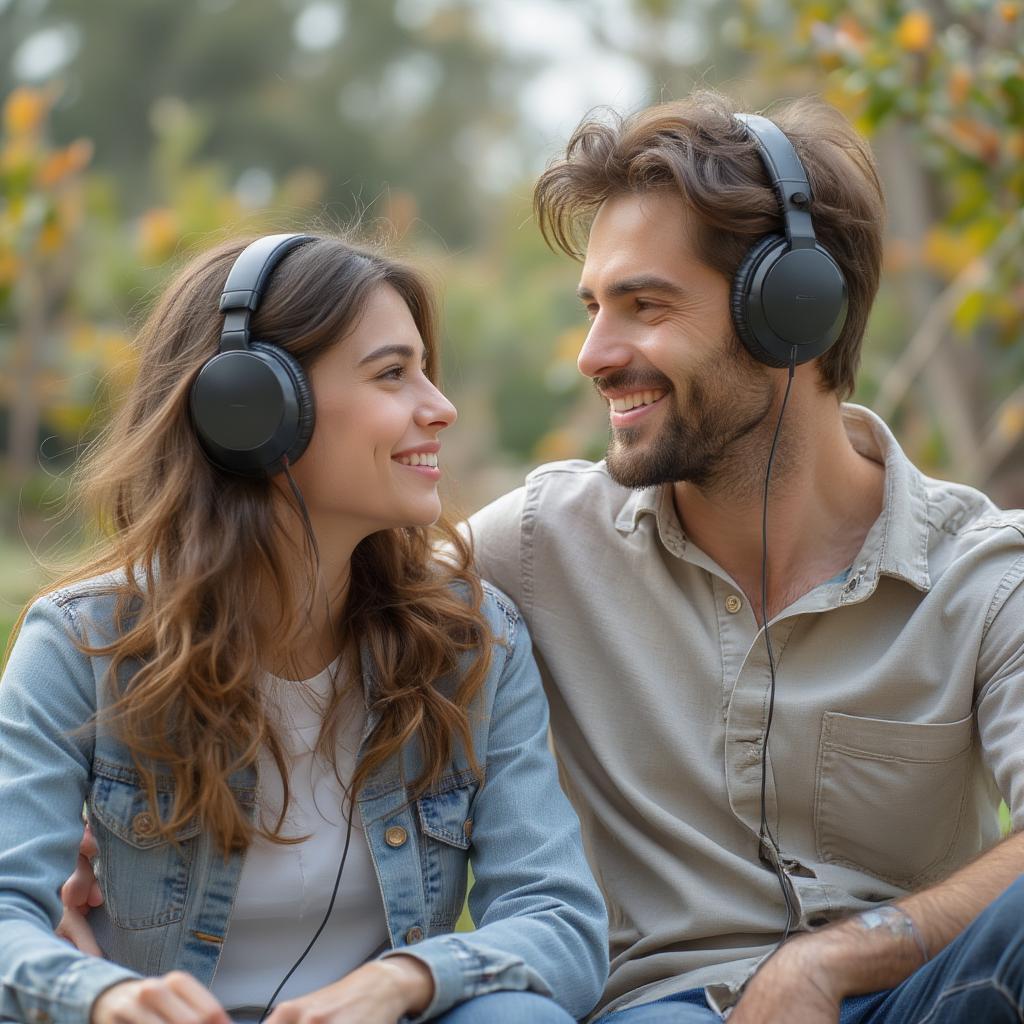 Couple Listening to Music