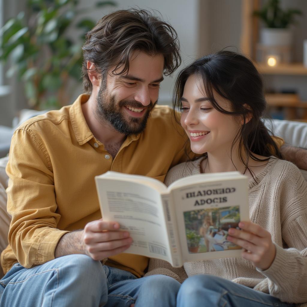 Couple Reading a Relationship Book