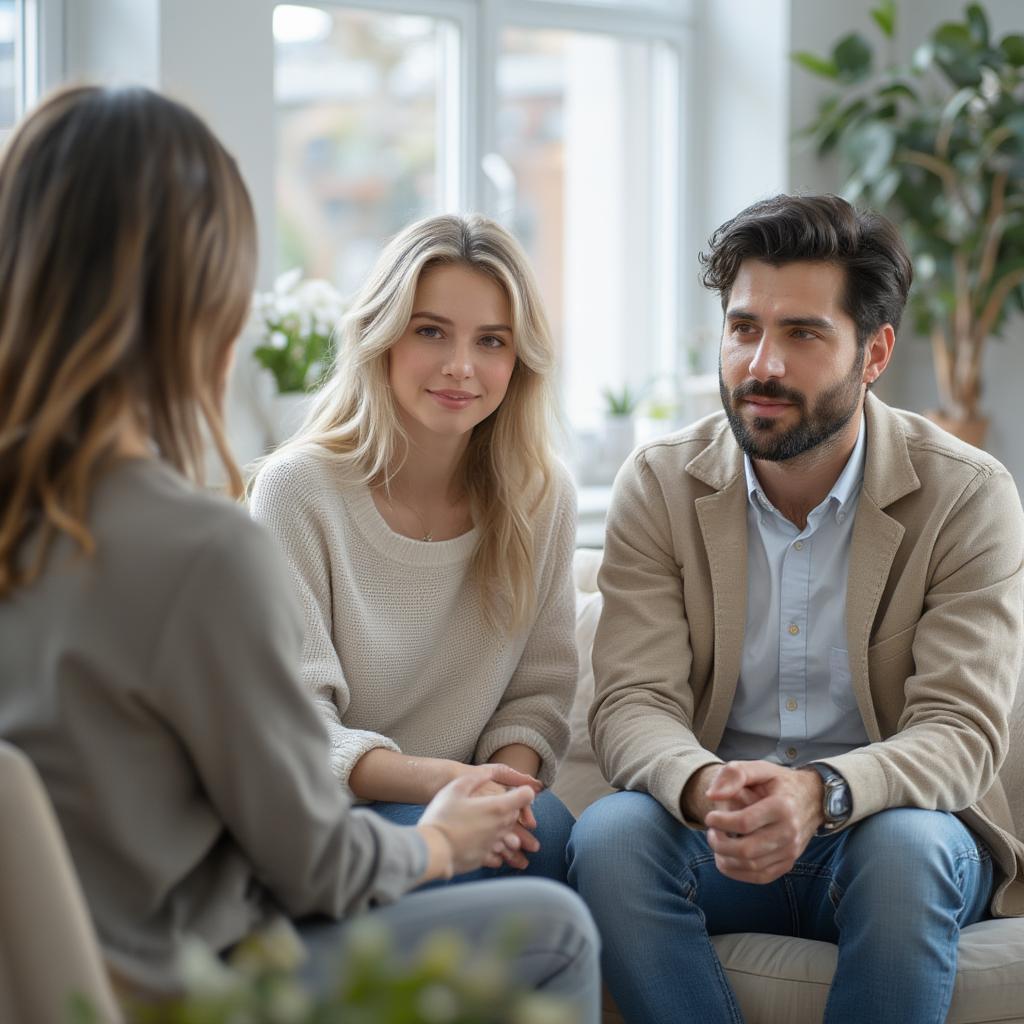 Couple Discussing Issues in Therapy