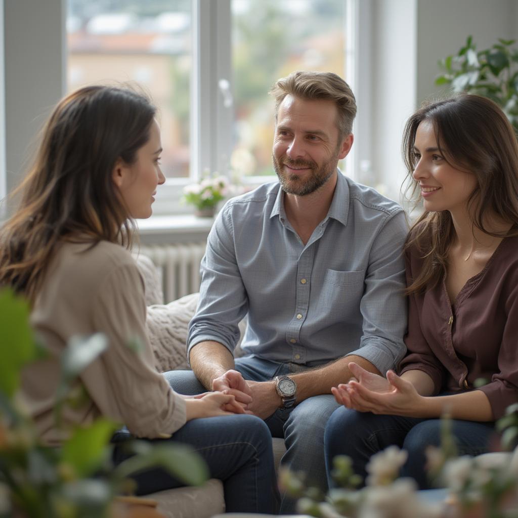 Couple in Therapy Session Rebuilding Connection