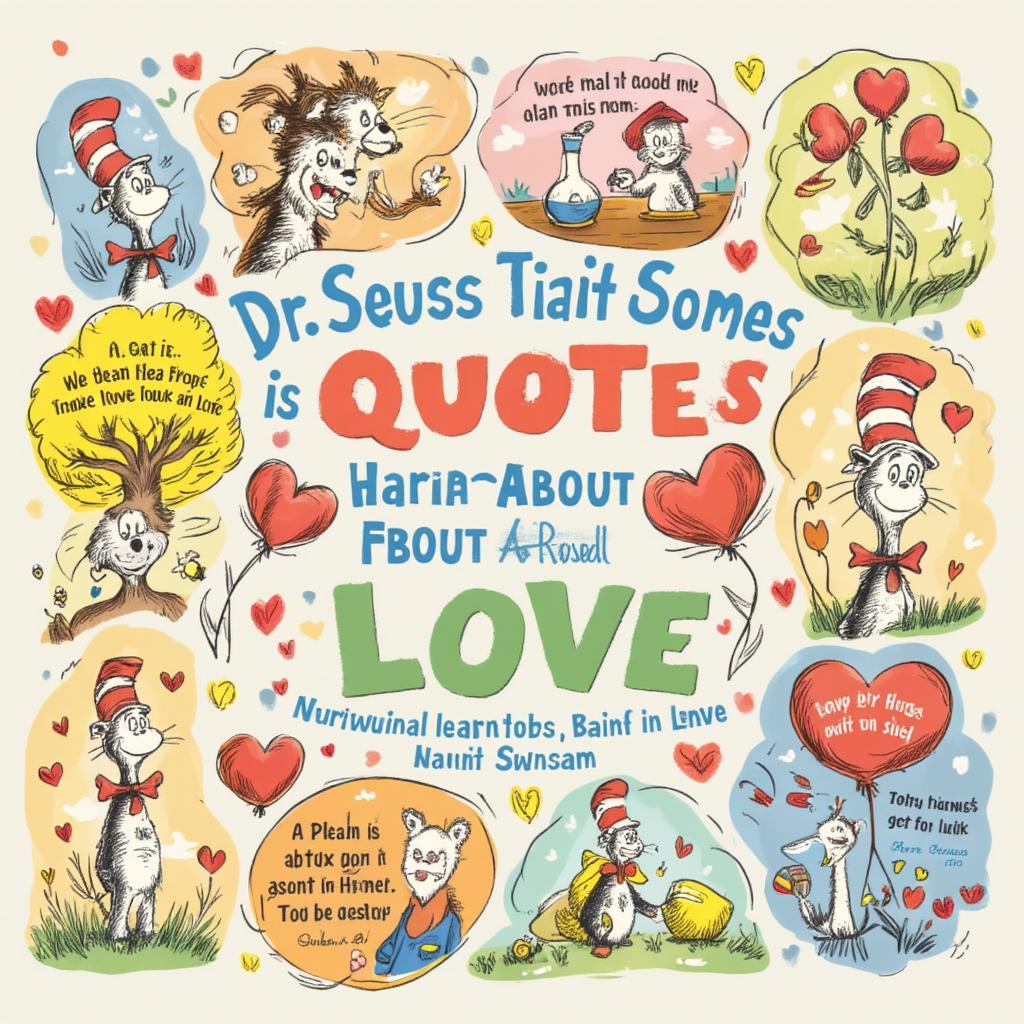 Dr. Seuss Book Cover Featuring Love Quotes