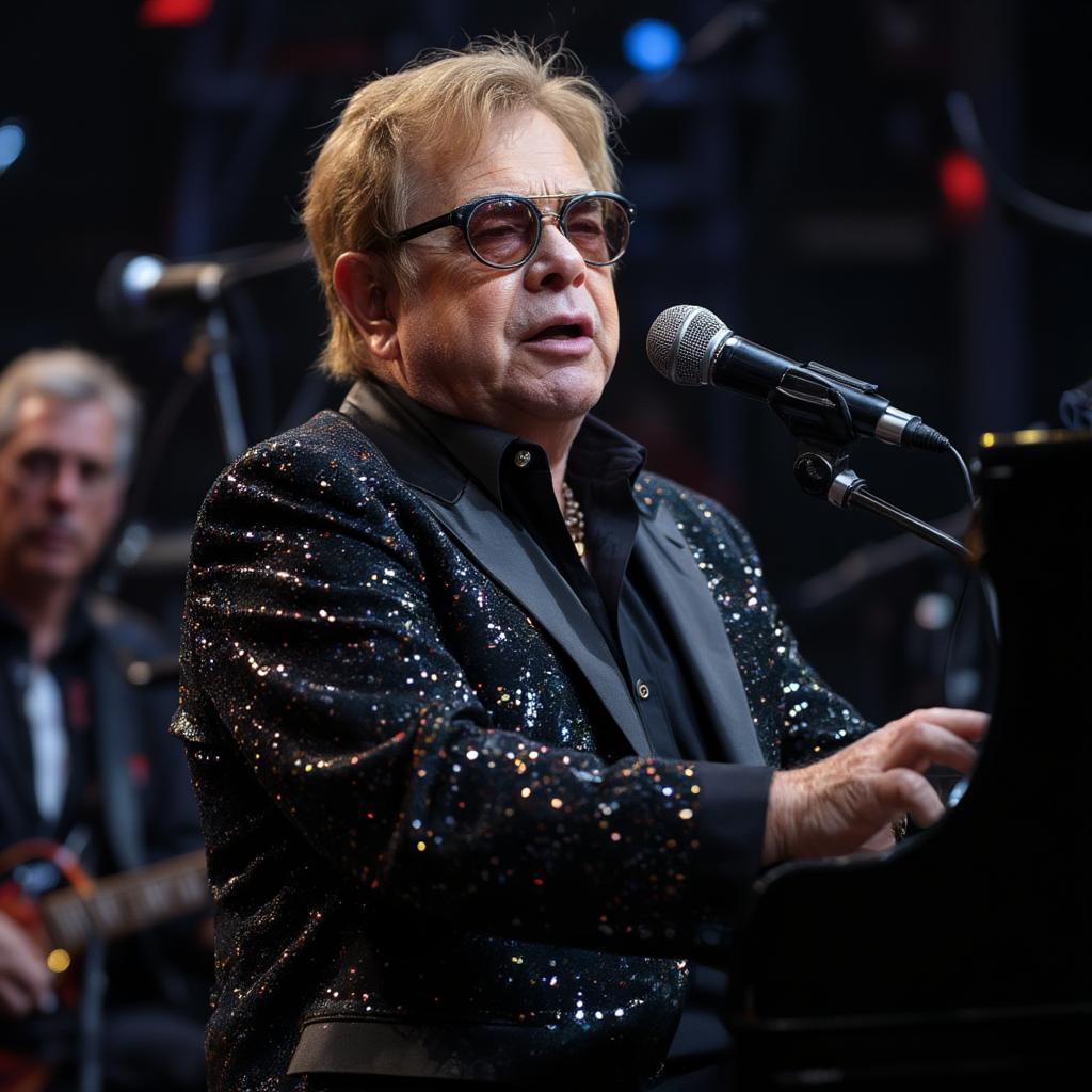 Elton John Performing