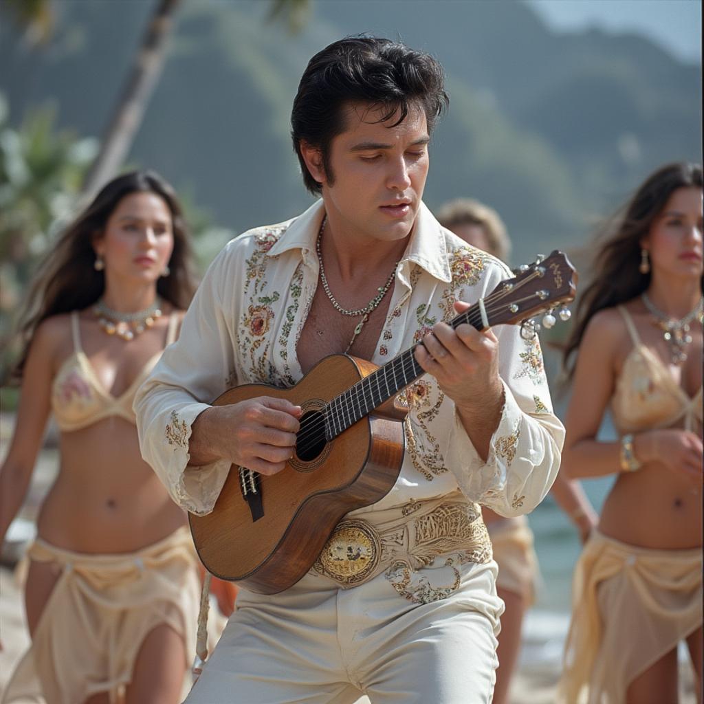 Elvis Presley in "Blue Hawaii"