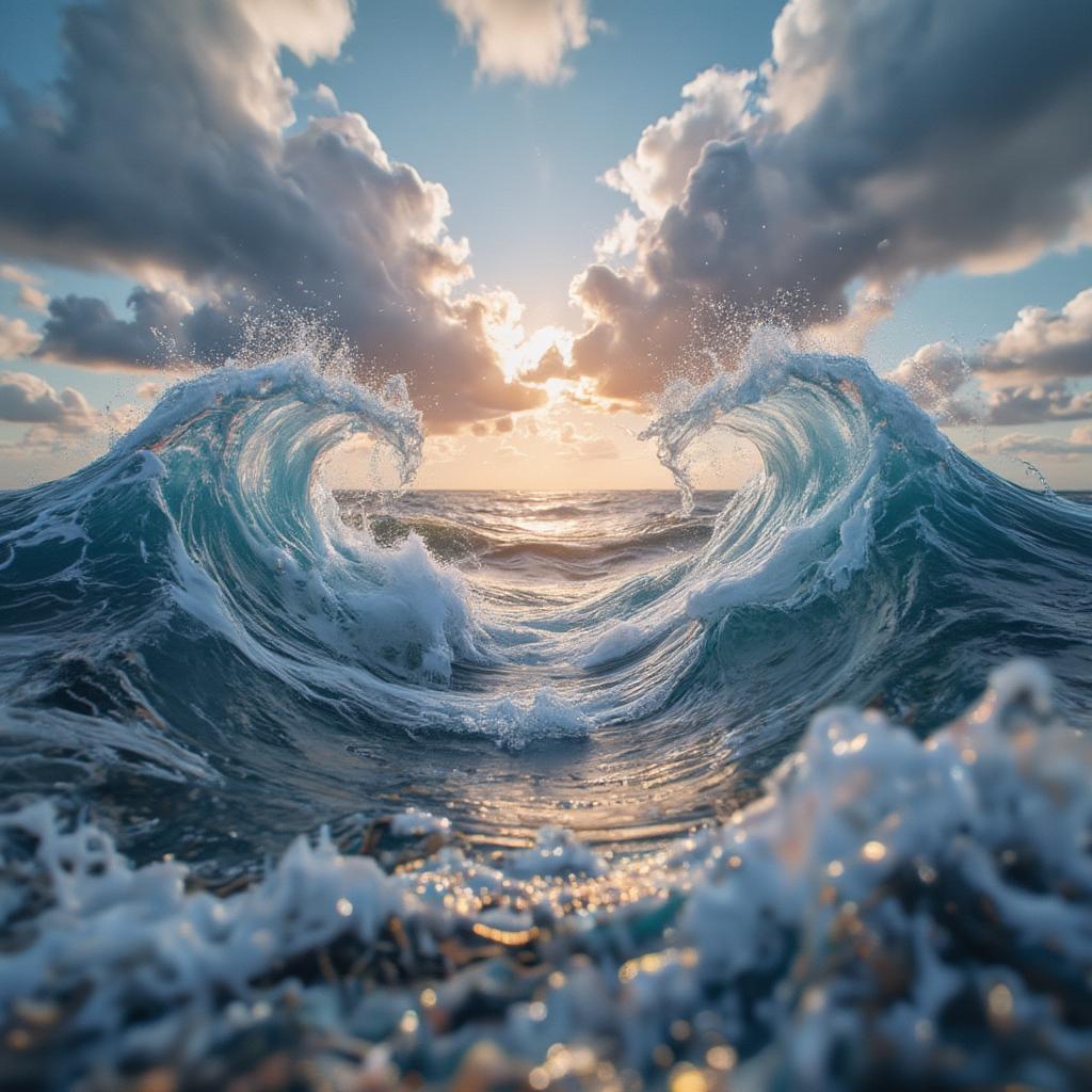 Emotional Love Waves Metaphor