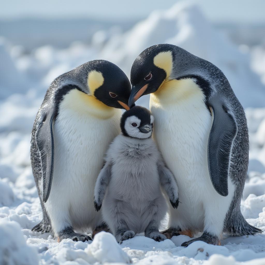 Emperor Penguins:  A Family United by Love in the Antarctic