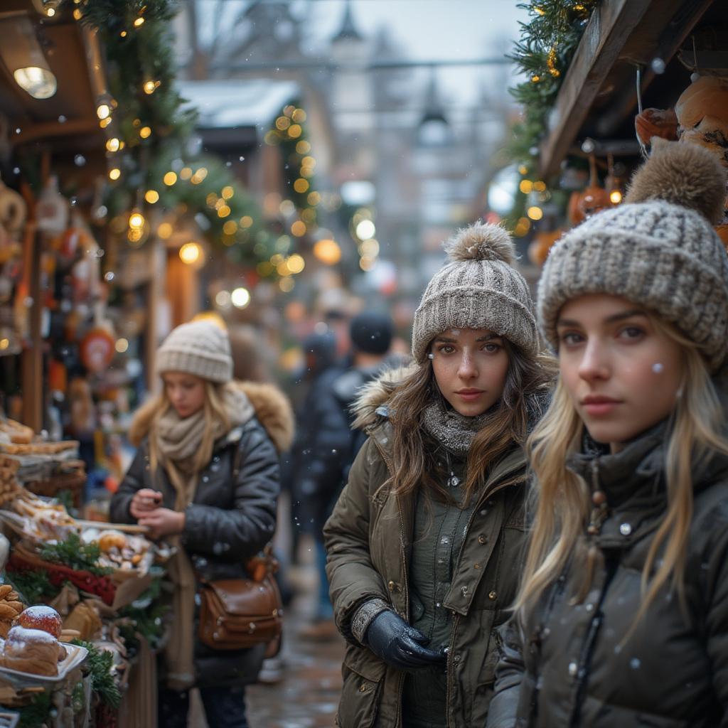 Christmas Market Scene